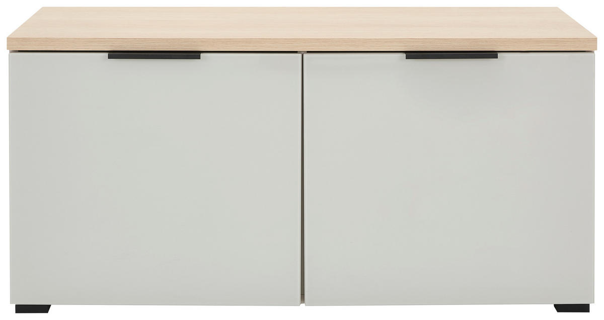 GARDEROBENBANK 97/47/40 cm  - Kaschmir/Eichefarben, Design, Glas/Holzwerkstoff (97/47/40cm) - Voleo