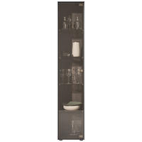 VITRINE Anthrazit  39/204/44 cm  - Anthrazit, Design, Glas/Holz (39/204/44cm) - Johann Jakob