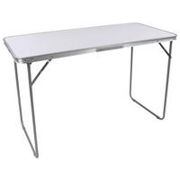 CAMPINGBORD - vit, Modern, metall/trämaterial (110/53/70cm) - Ambia Garden