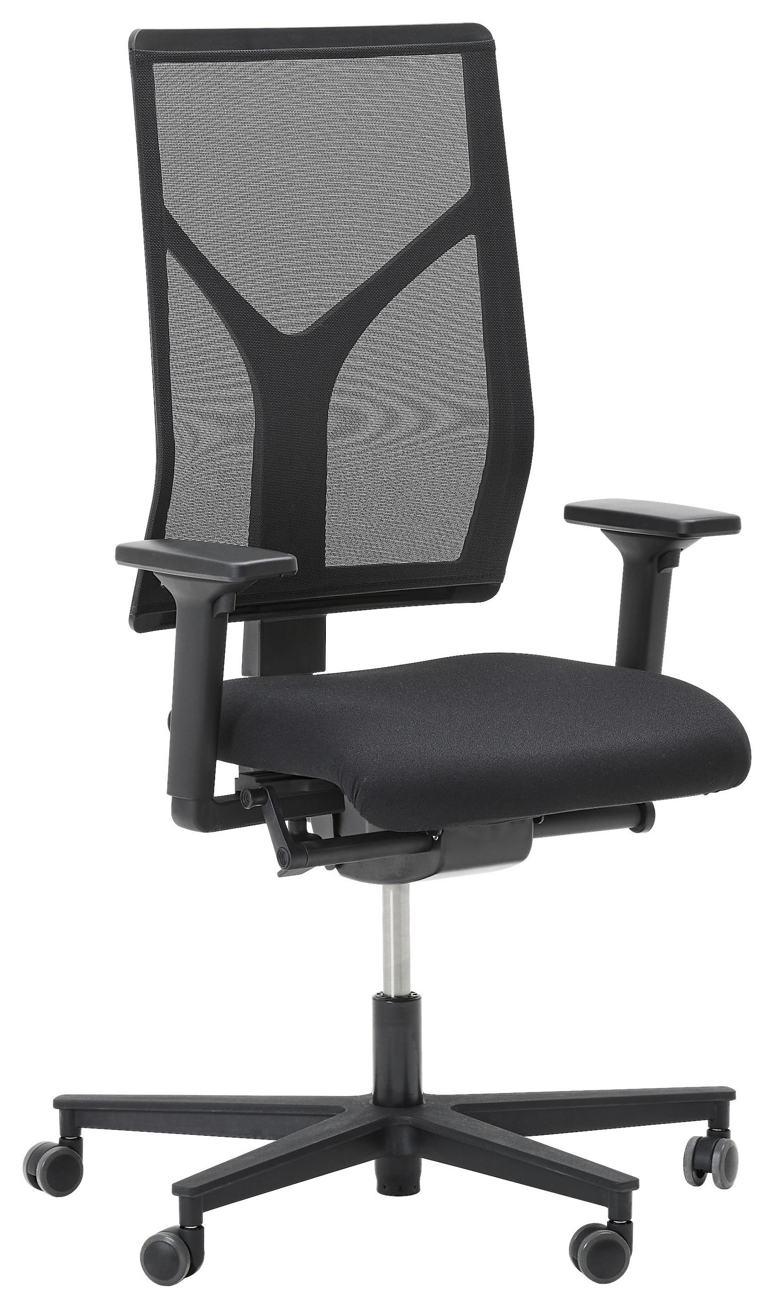 DREHSTUHL Schwarz  - Schwarz, KONVENTIONELL, Kunststoff/Textil (63/105/46cm) - Dieter Knoll