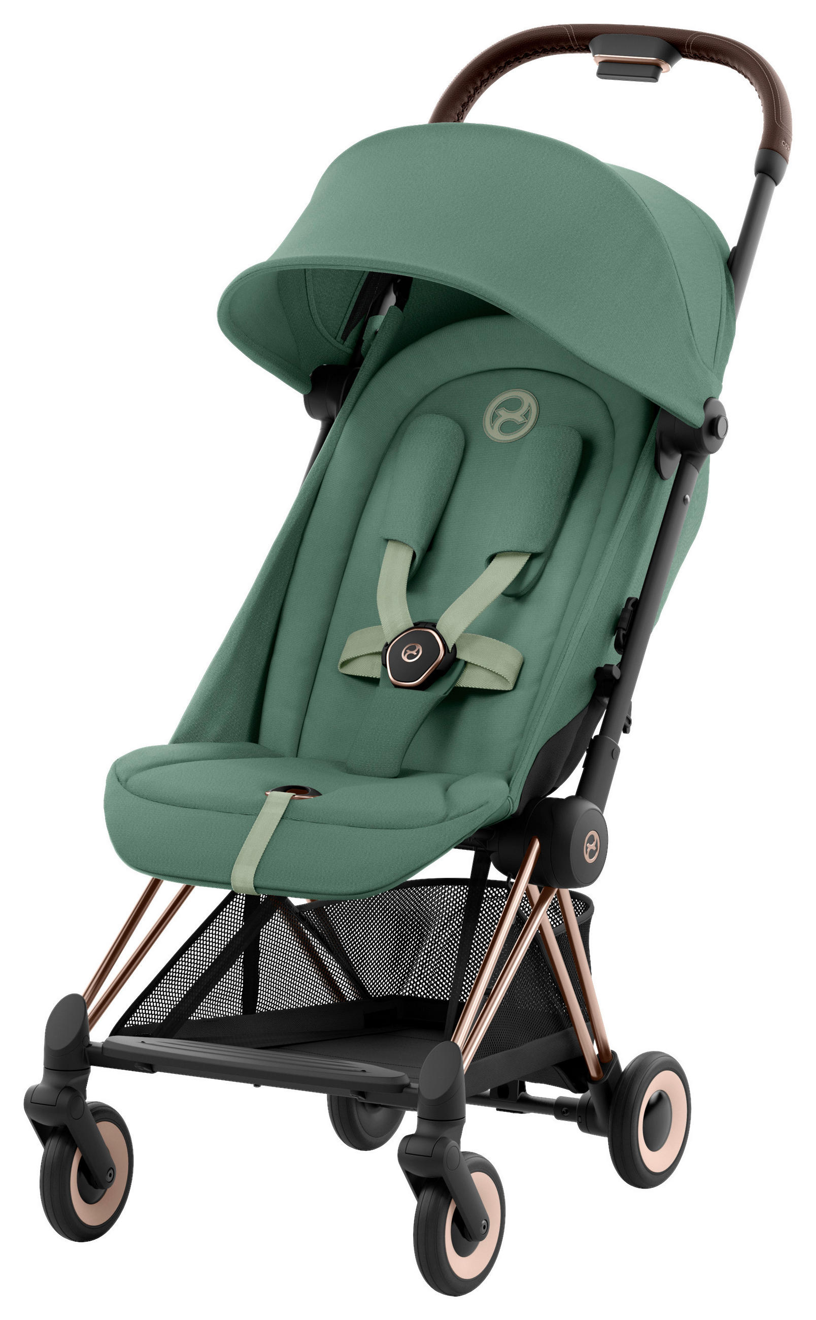 BUGGY Coya  - Dunkelgrün/Roségold, Basics, Kunststoff (79/44/105cm) - Cybex