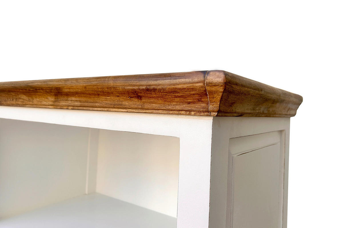 REGAL  80/180/45 cm Weiß, Honig  - Weiß/Honig, KONVENTIONELL, Holz/Holzwerkstoff (80/180/45cm) - MID.YOU
