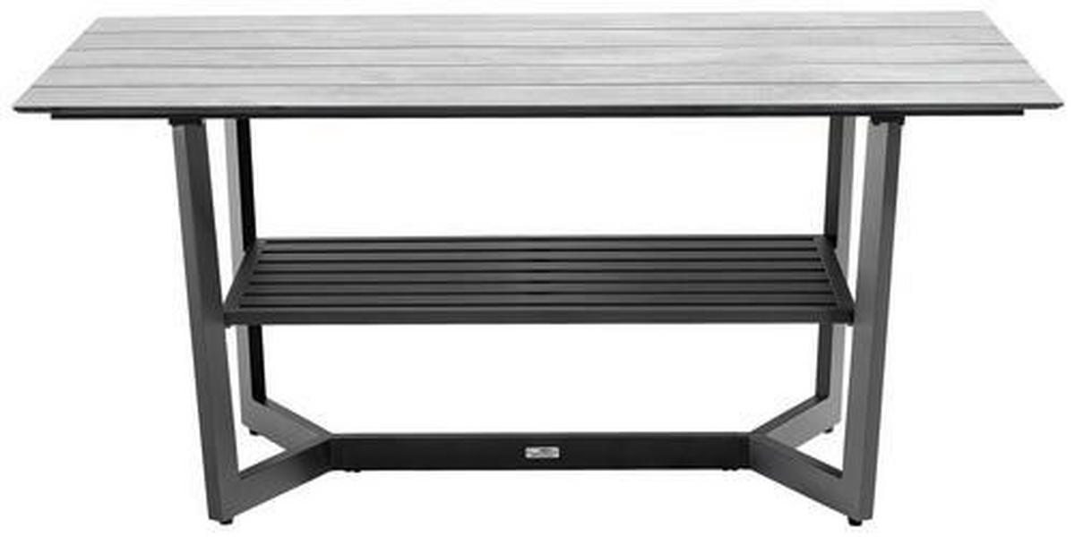 GARTENTISCH 150/85/65 cm Metall, Kunststoff rechteckig  - Anthrazit/Grau, Design, Kunststoff/Metall (150/85/65cm) - Amatio