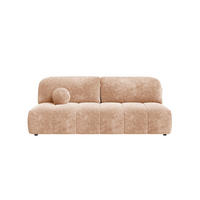 SCHLAFSOFA Chenille Hellrot  inkl. Zierkissen, Rückenkissen, Bettkasten, Schlaffunktion, Rücken echt, Liegefläche im Originalstoff  - Hellrot/Schwarz, MODERN, Kunststoff/Textil (210/88/104cm) - Milino