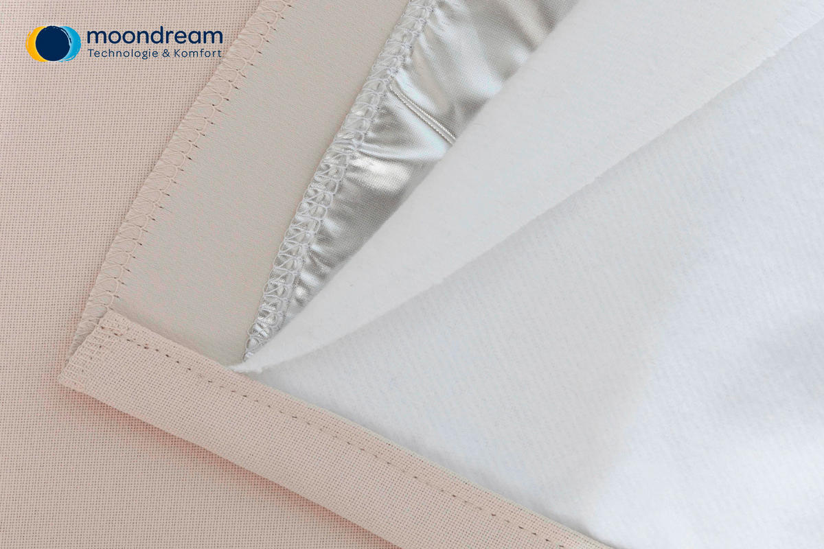 LÄRMSCHUTZVORHANG black-out (lichtundurchlässig)  - Beige, Basics, Textil/Metall (145/260cm)