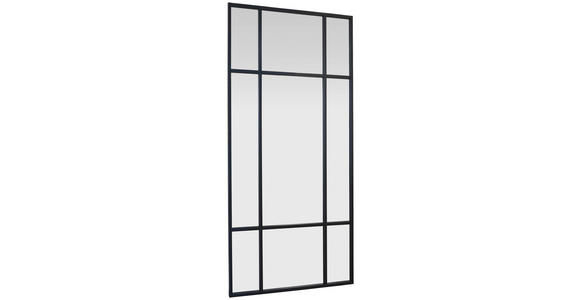 WANDSPIEGEL 90/180/3 cm in rechteckig - Schwarz, Trend, Glas/Holzwerkstoff (90/180/3cm) - Landscape