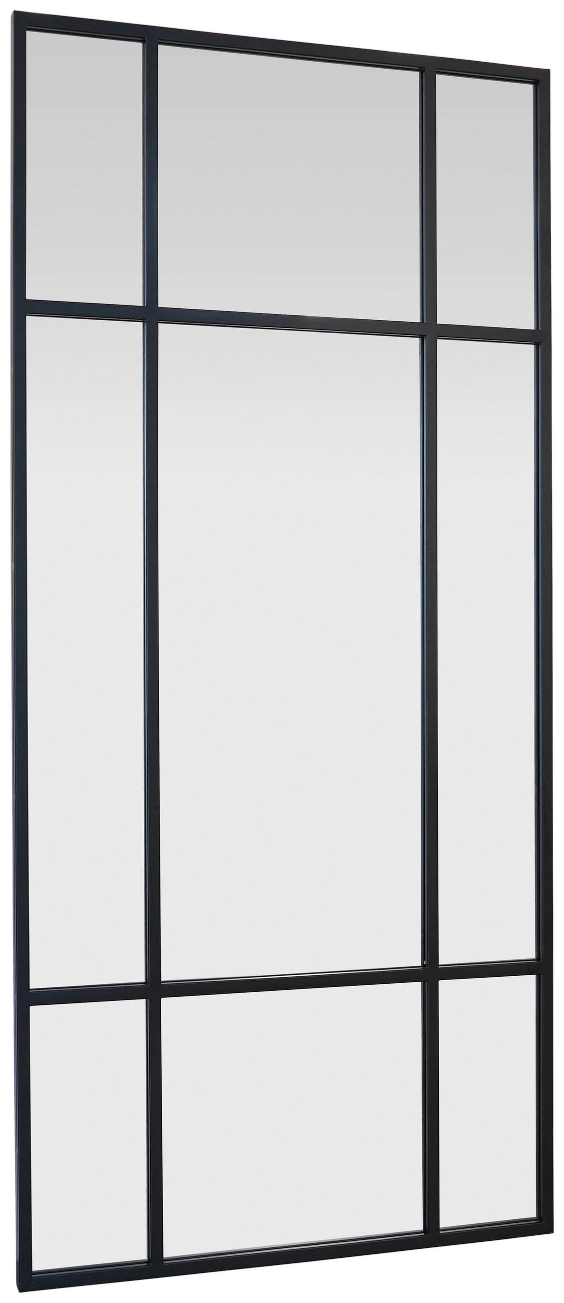 WANDSPIEGEL 90/180/3 cm    in rechteckig  - Schwarz, Trend, Glas/Holzwerkstoff (90/180/3cm) - Landscape