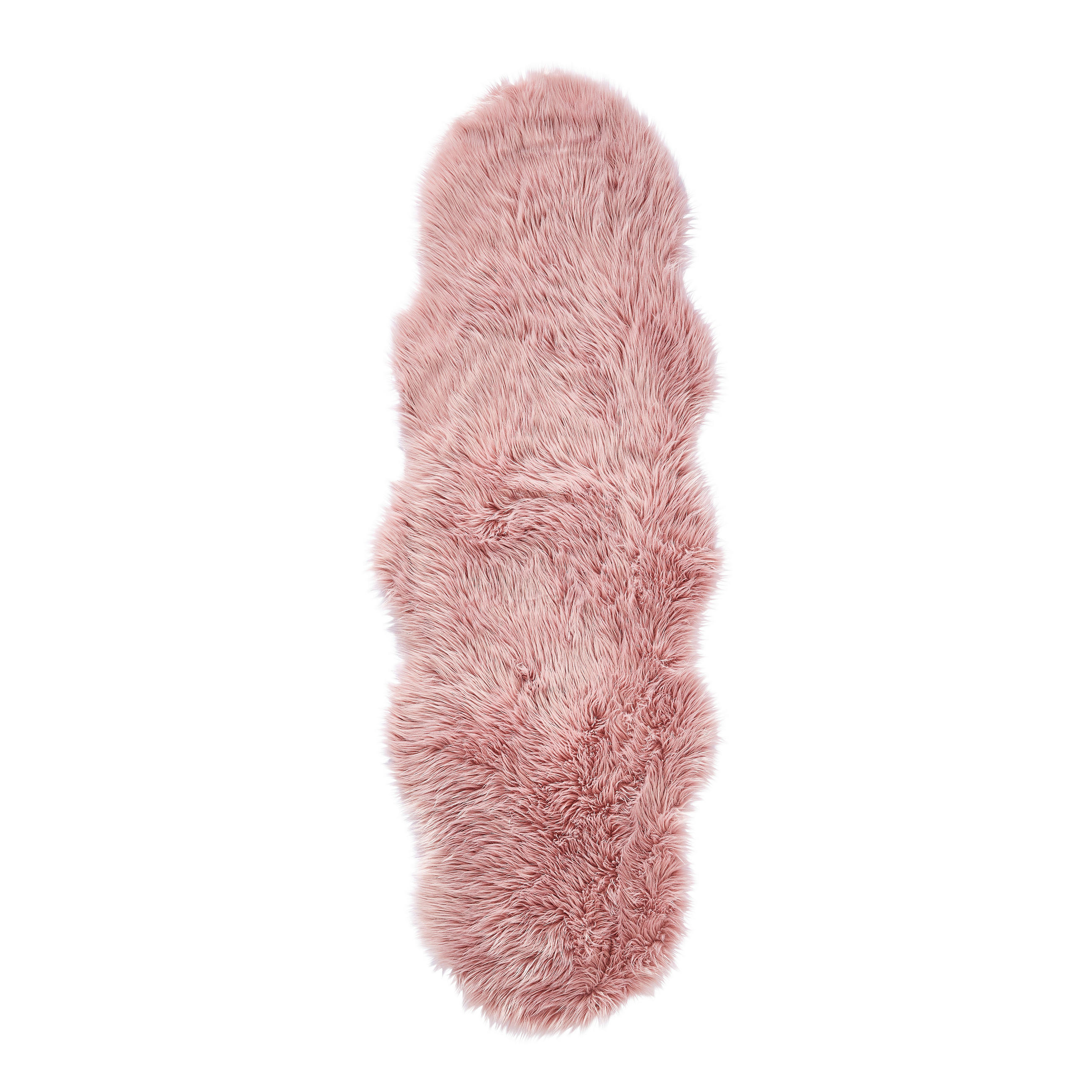 KUNSTFELL 60/180 cm Rosa Tierform  - Rosa, Basics, Textil/Fell (60/180cm) - Ambia Home