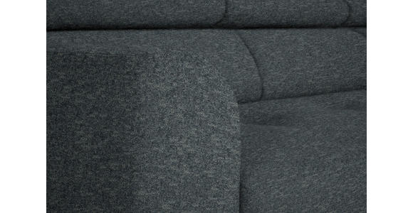 ECKSOFA in Chenille Grau 280/205 cm - Schwarz/Grau, Design, Textil/Metall (280/205cm) - Xora
