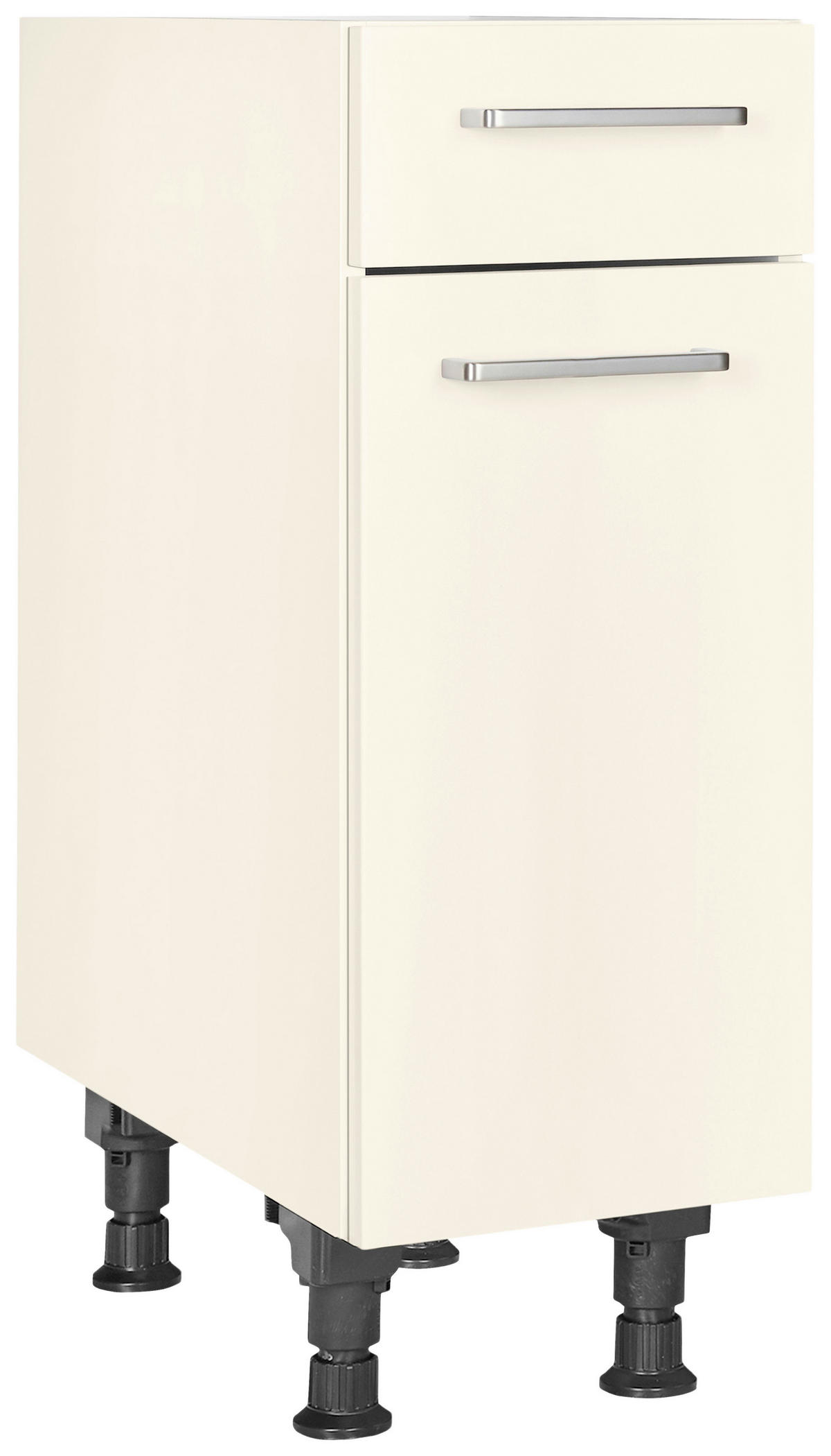 SCHUBKASTENUNTERSCHRANK 30/87/56 cm  in Magnolie  - Edelstahlfarben/Magnolie, MODERN, Holzwerkstoff/Metall (30/87/56cm) - Nobilia