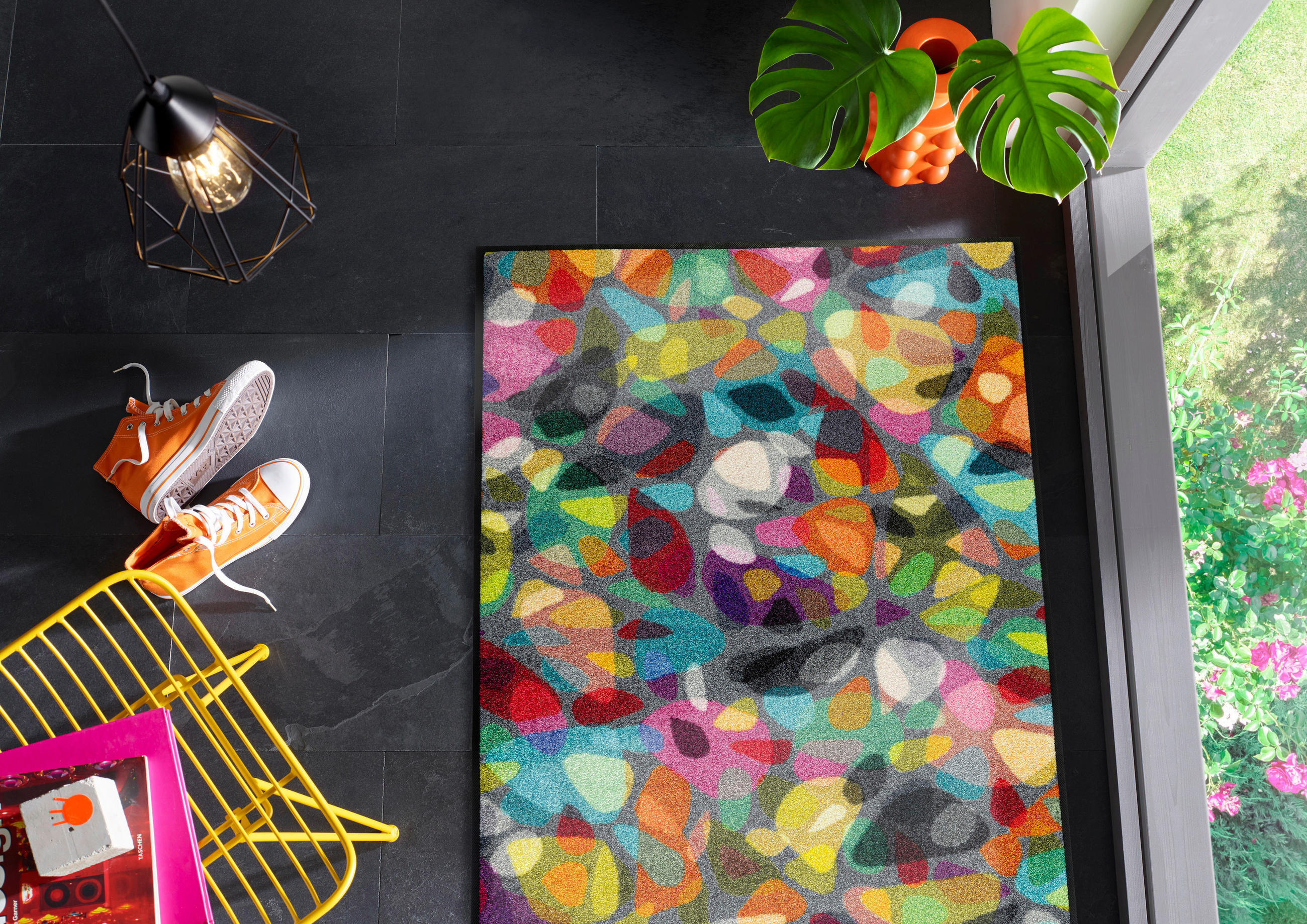 DVEŘNÍ ROHOŽKA, 75/120 cm, vícebarevná - vícebarevná, Konvenční, textil/plast (75/120cm) - Esposa