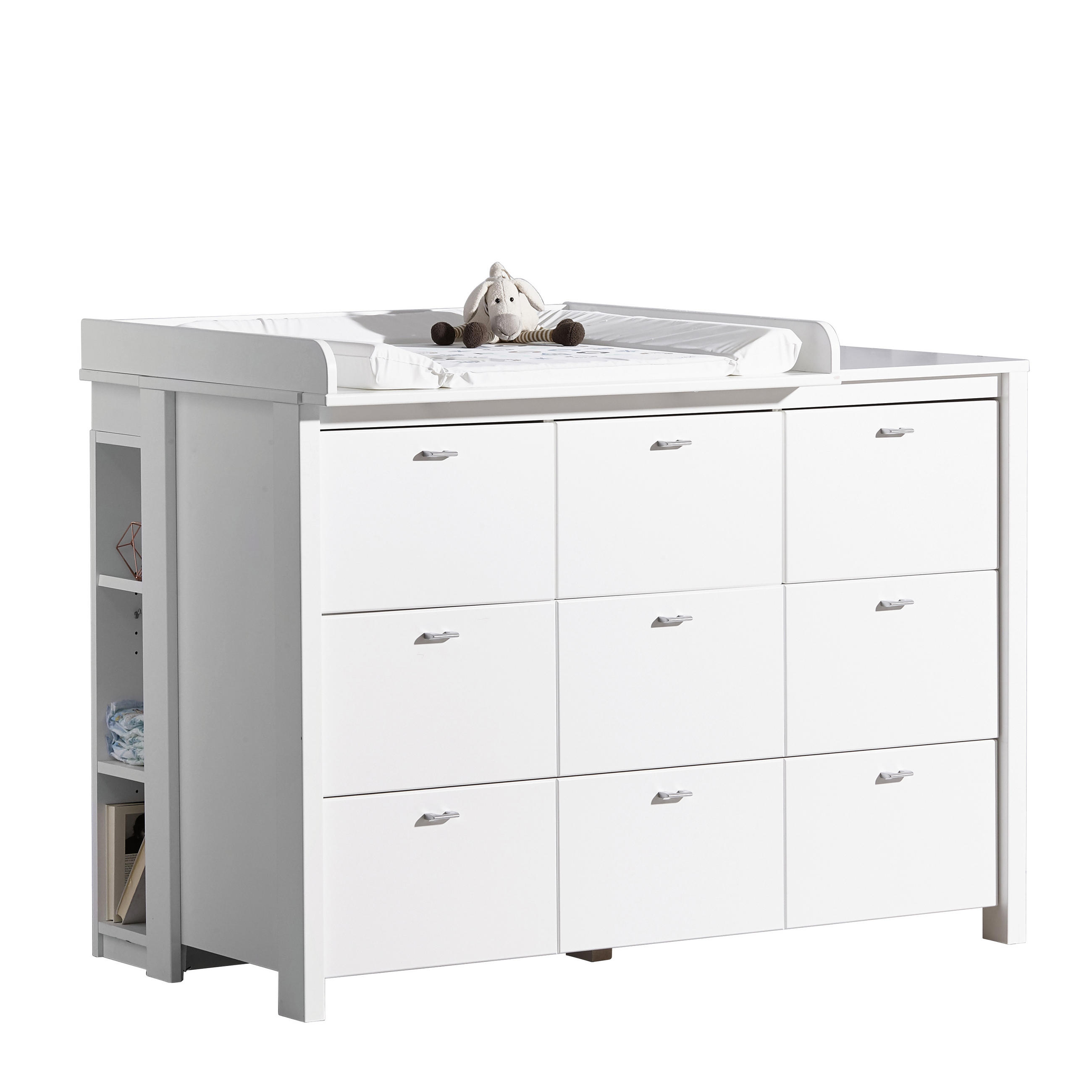 WICKELAUFSATZ Julija  - Weiß, Trend, Holz (135/18/79cm) - My Baby Lou