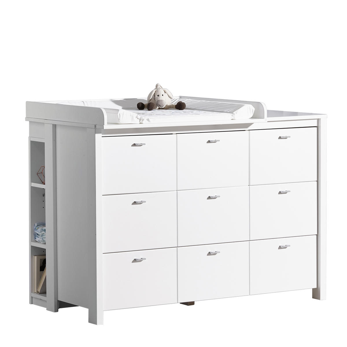 WICKELAUFSATZ Julija  - Weiß, Trend, Holz (135/18/79cm) - My Baby Lou