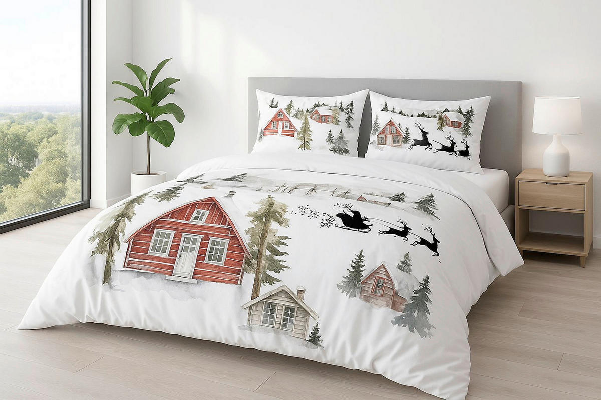 BETTWÄSCHE Chalet 200/200 cm  - Multicolor, Basics, Textil (200/200cm) - X-Mas