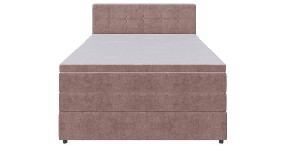 BOXSPRINGBETT 140/200 cm  in Hellrot  - Hellrot/Schwarz, KONVENTIONELL, Kunststoff/Textil (140/200cm) - Carryhome