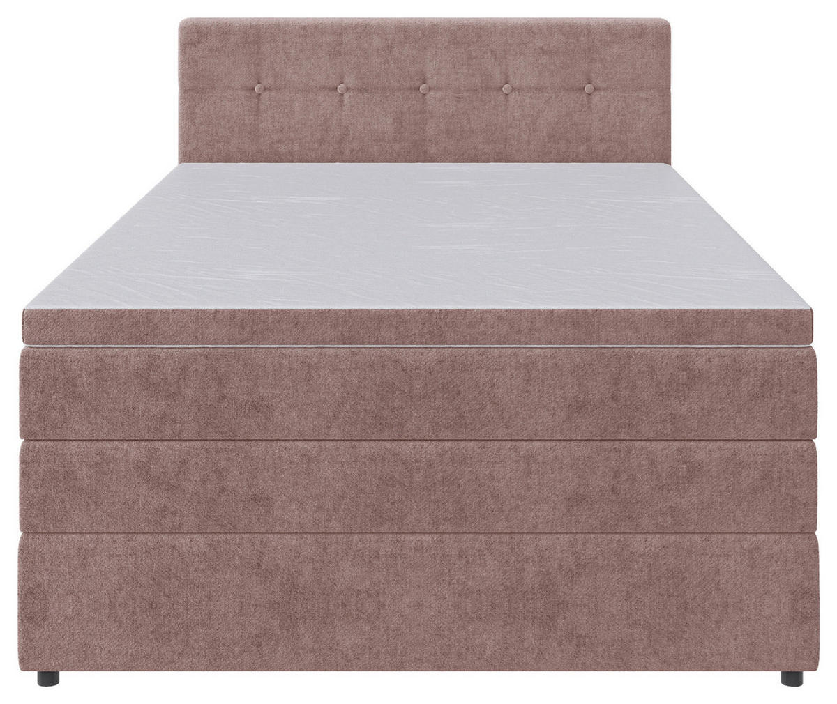 BOXSPRINGBETT 140/200 cm  in Hellrot  - Hellrot/Schwarz, Konventionell, Kunststoff/Textil (140/200cm) - Carryhome