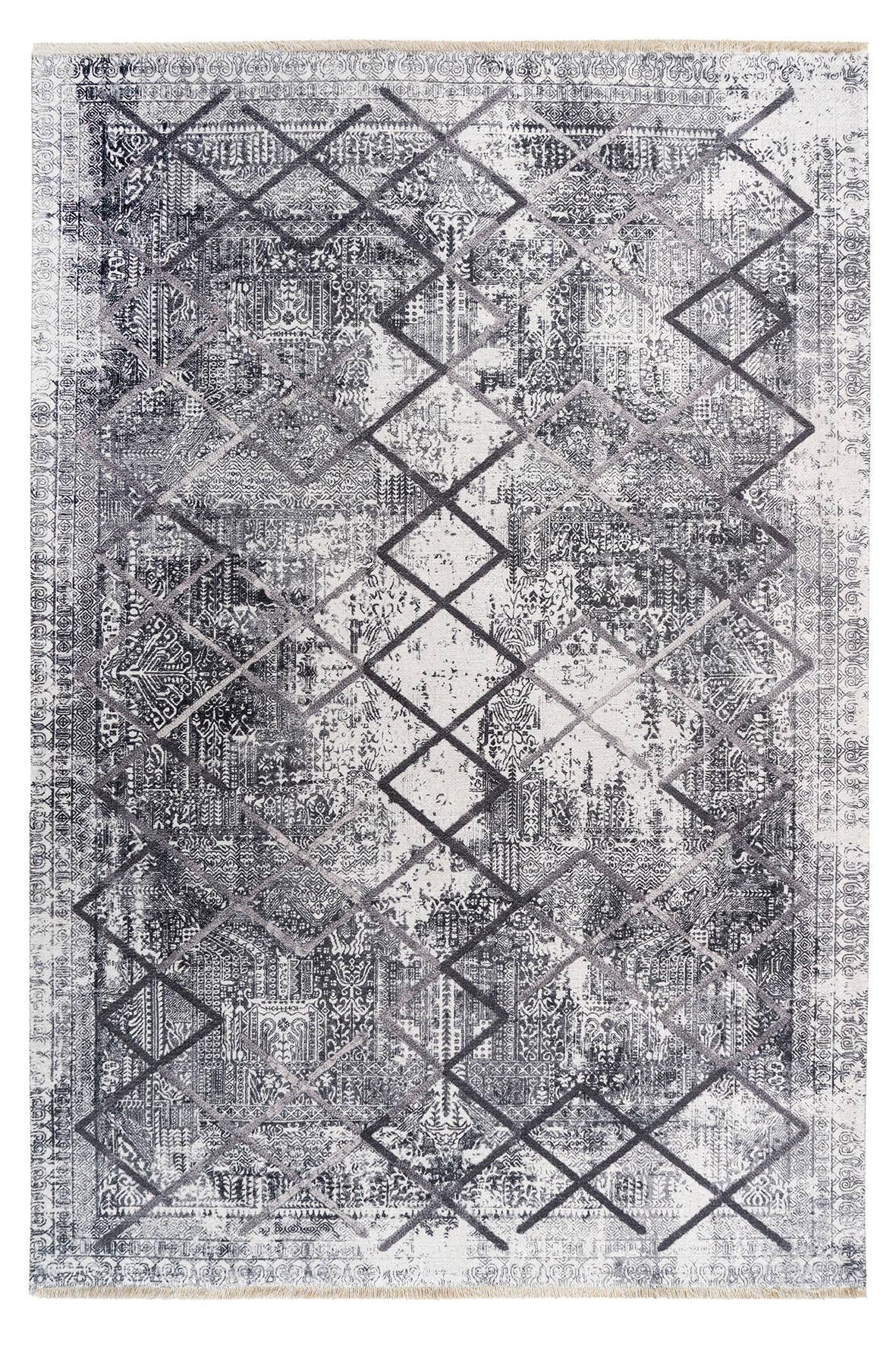 FLACHWEBETEPPICH 150/230 cm  - Grau, Design, Textil (150/230cm) - Novel
