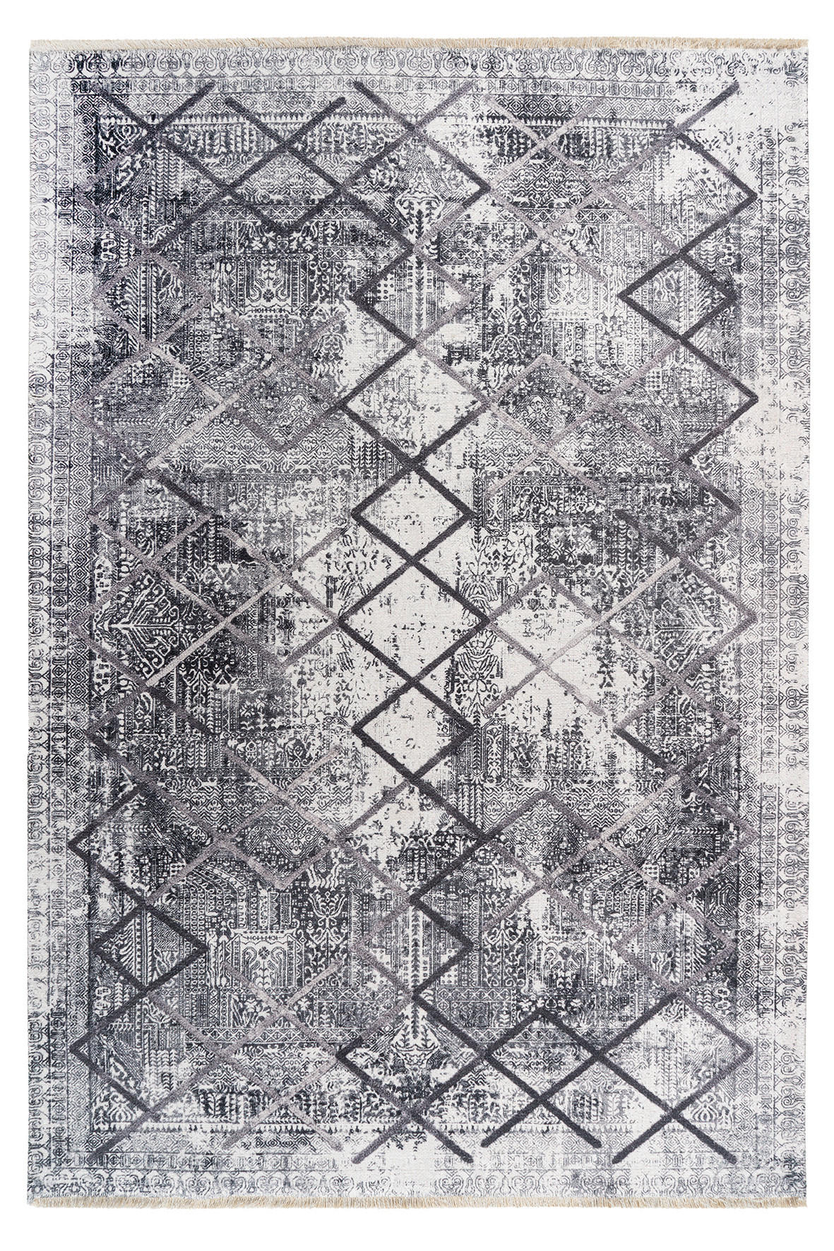 FLACHWEBETEPPICH 75/150 cm My Valencia  - Grau, Design, Textil (75/150cm) - Novel