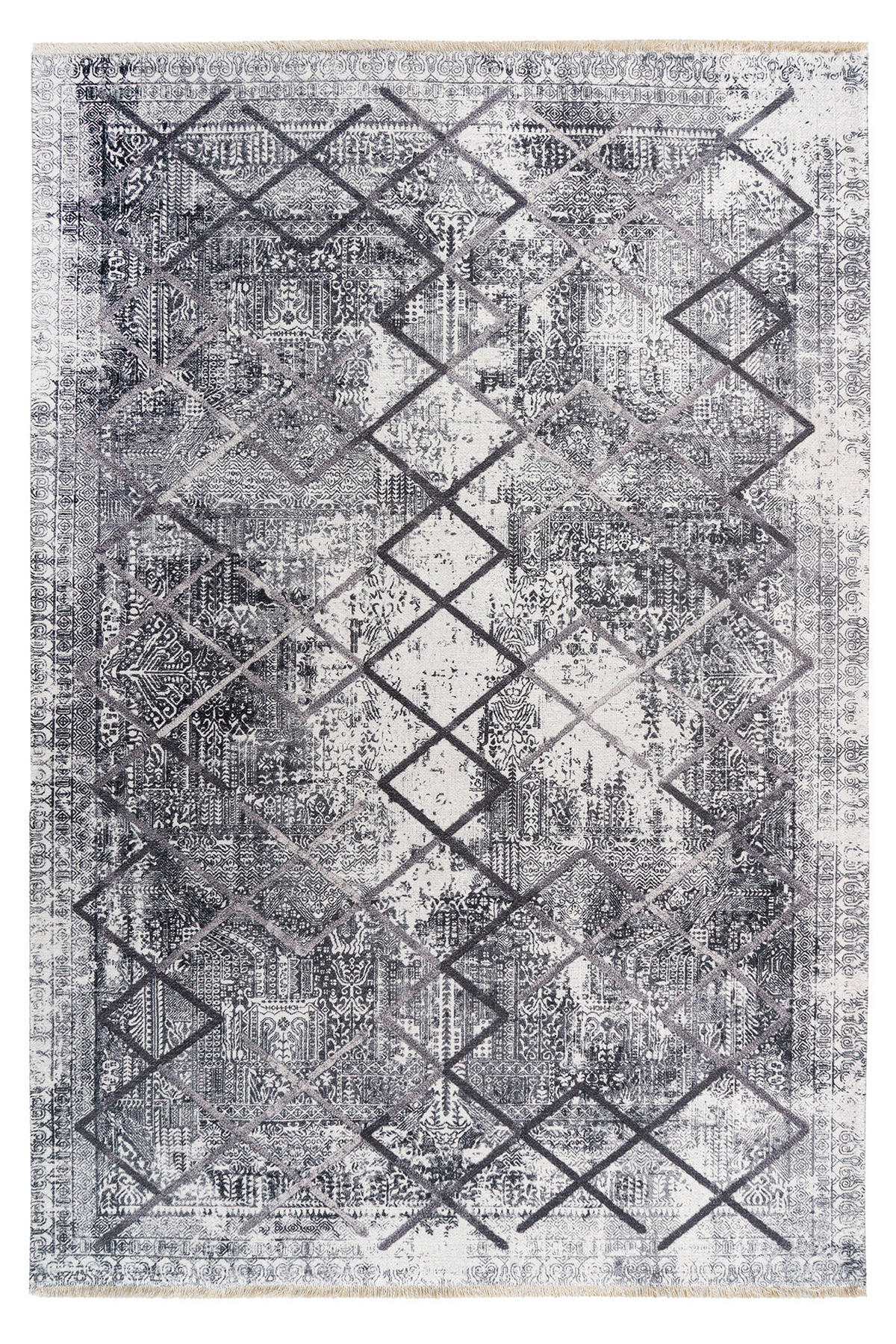 FLACHWEBETEPPICH 115/170 cm My Valencia  - Grau, Design, Textil (115/170cm) - Novel