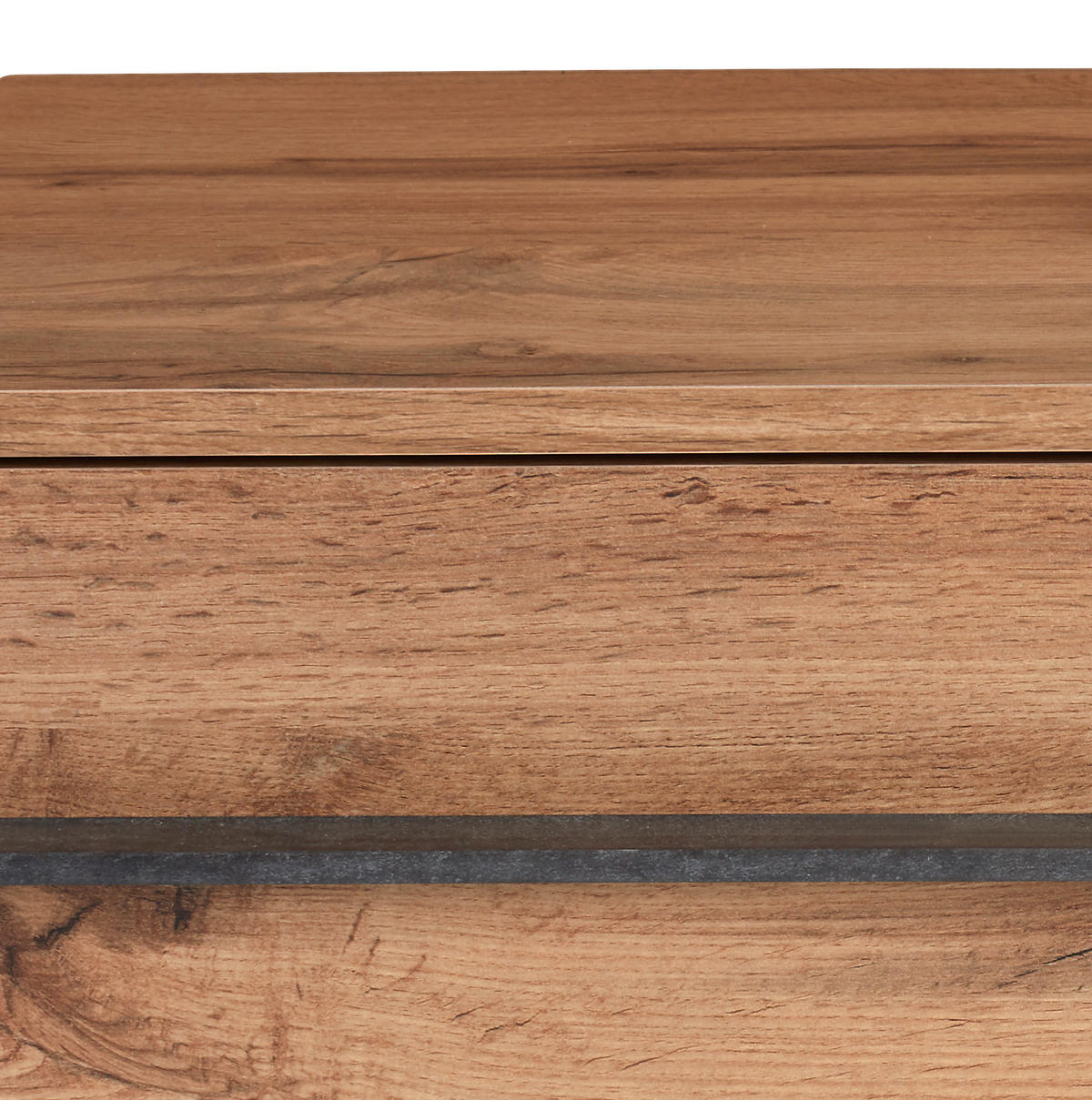 GARDEROBENBANK - Eichefarben/Schwarz, MODERN, Kunststoff (90/45/38cm) - MID.YOU