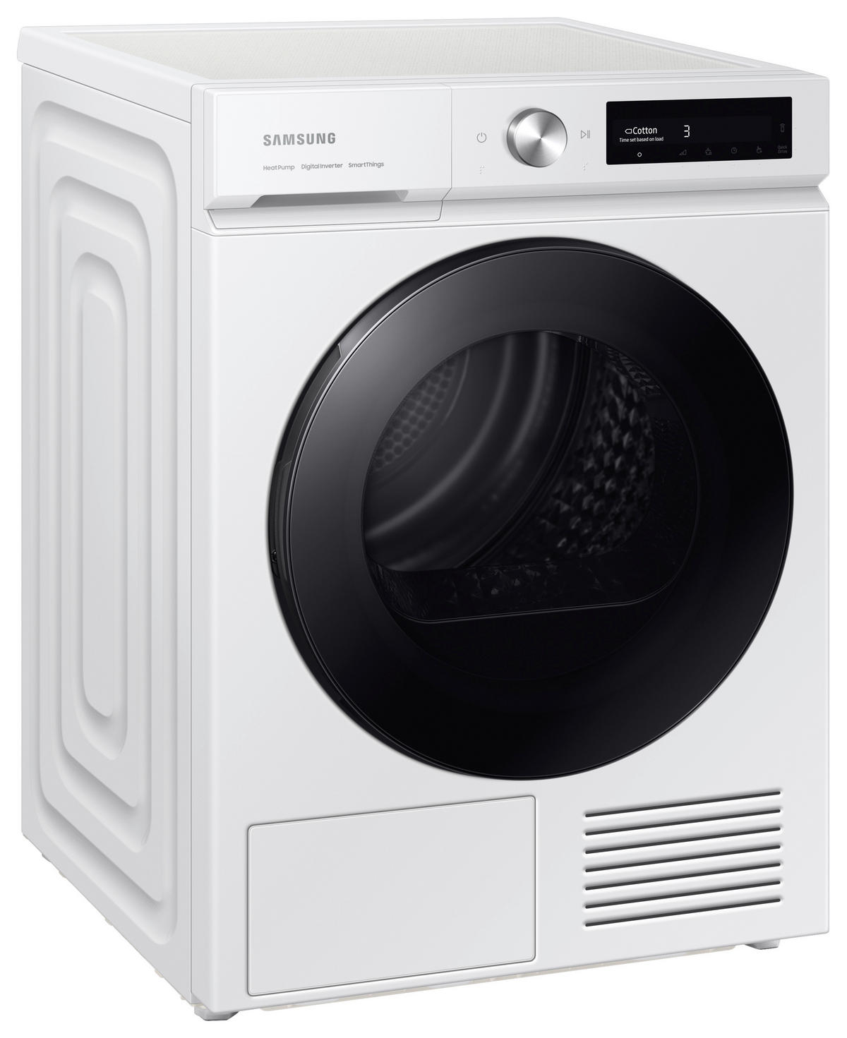 WÄRMEPUMPENTROCKNER DV90BB7445GWS2  - Schwarz/Weiß, Basics, Glas/Kunststoff (60,0/85,0/60,0cm) - Samsung