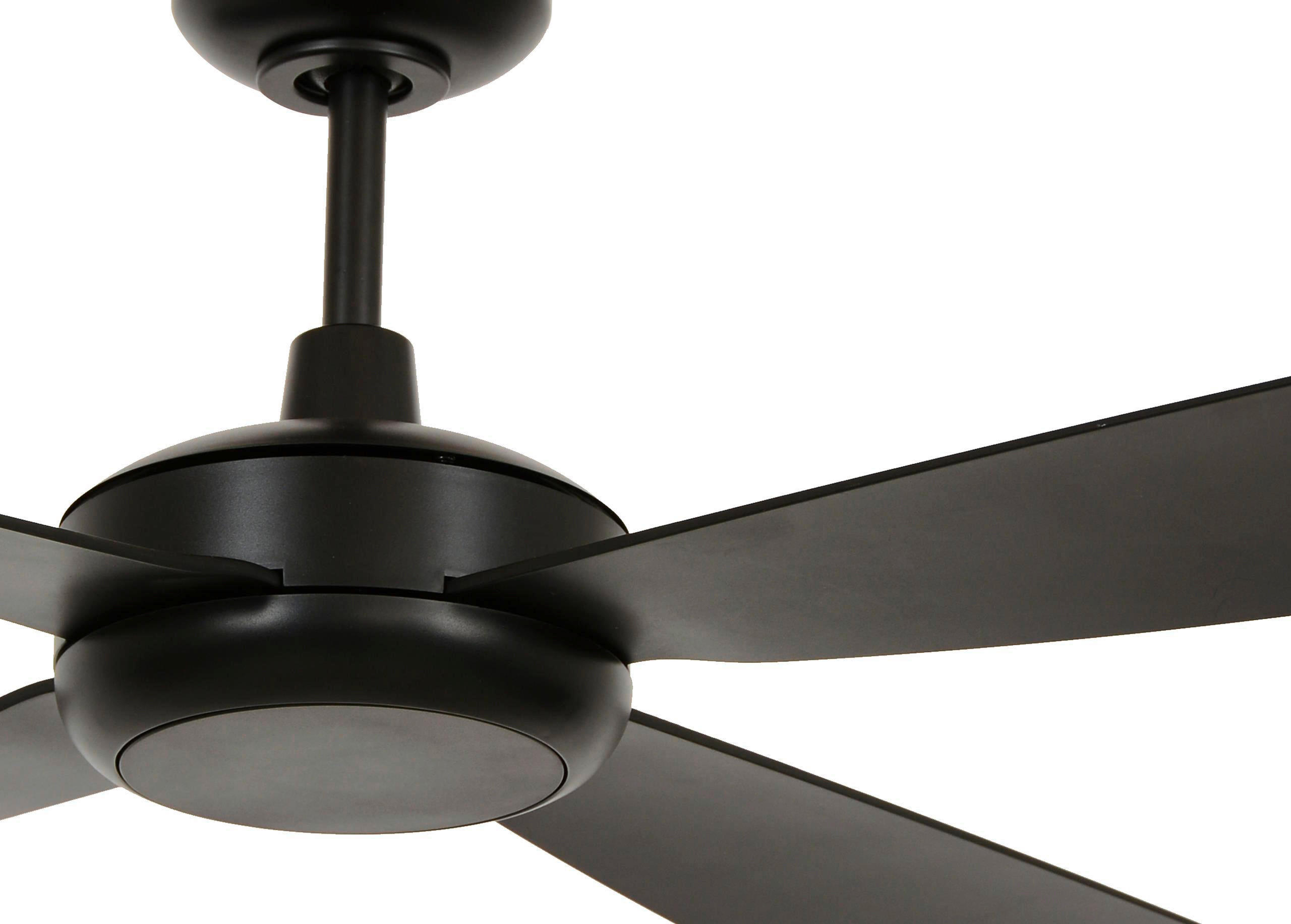 DECKENVENTILATOR 107 cm  - Schwarz, Trend, Kunststoff (107cm) - P & B