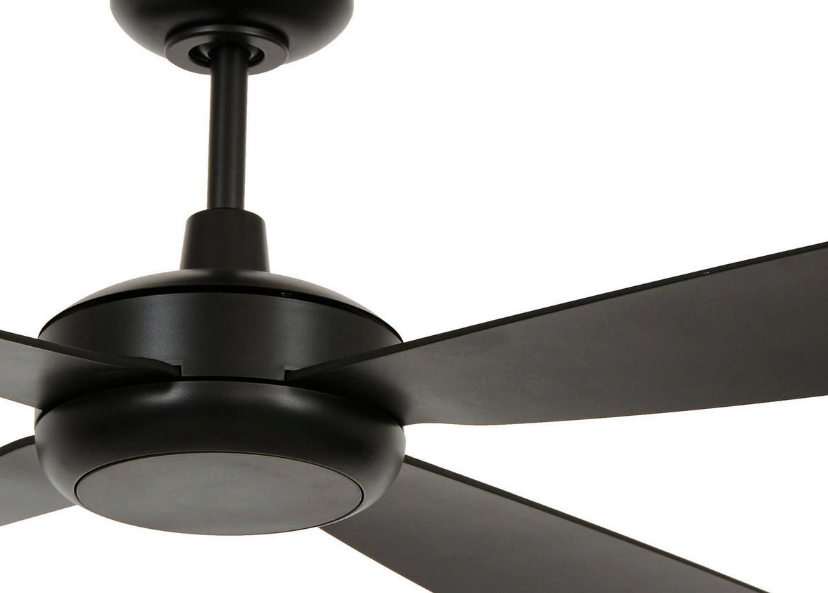 DECKENVENTILATOR 107 cm  - Schwarz, Trend, Kunststoff (107cm) - P & B