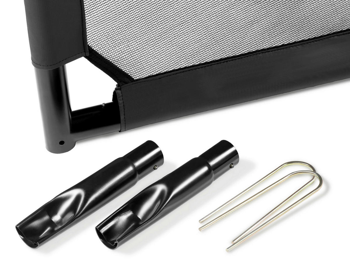 FUßBALLTOR - Schwarz, KONVENTIONELL, Kunststoff/Metall (300/200/90cm) - Salta