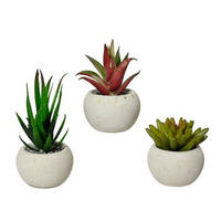 VEŠTAČKA BILJKA - zelena/crvena, Osnovno, plastika (12cm)