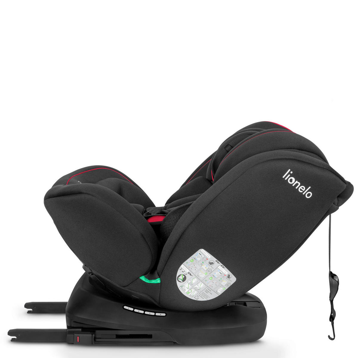 KINDERAUTOSITZ  - Rot, Basics, Kunststoff (44,5/60/81cm) - Lionelo