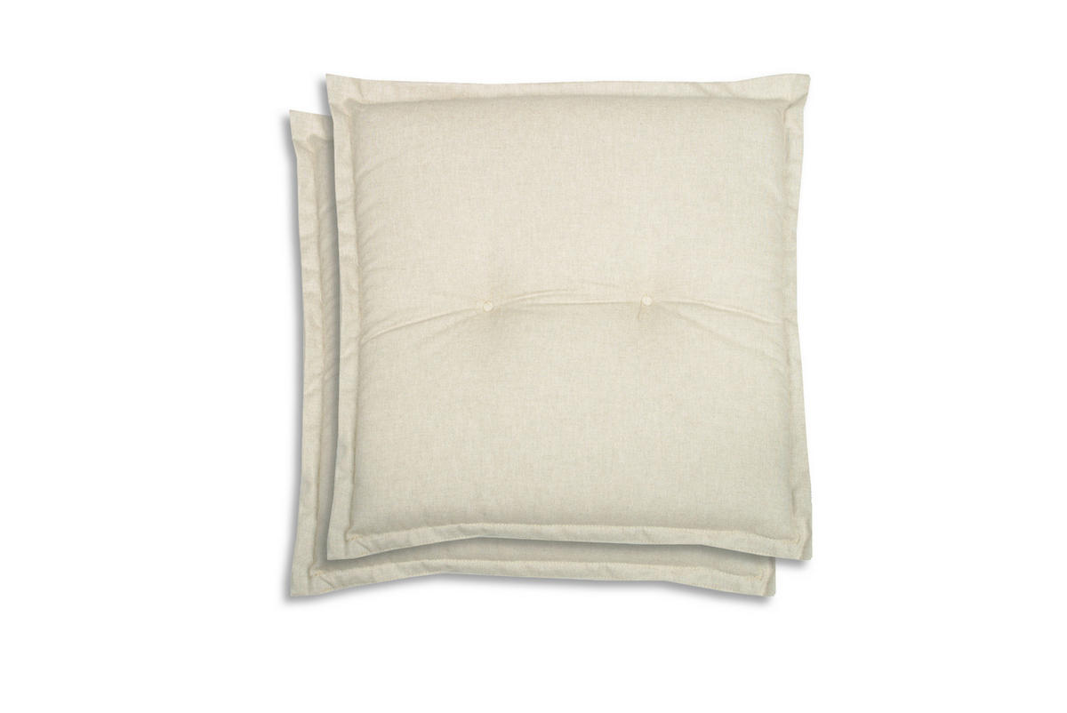 GARTENSITZKISSENSET  - Beige, Basics, Textil (50/7/50cm)