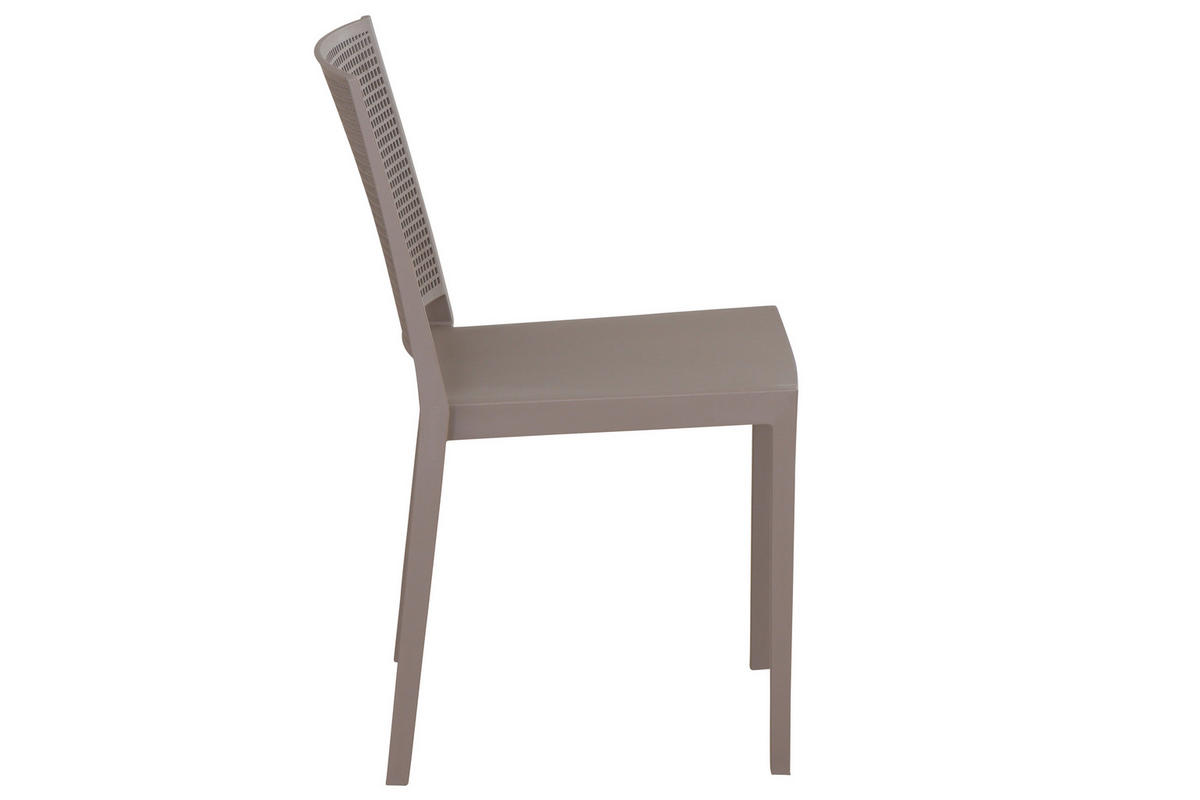 GARTENGARNITUR 3-teilig  - Taupe, Basics, Holzwerkstoff/Kunststoff (80/80/80cm) - Siena Garden