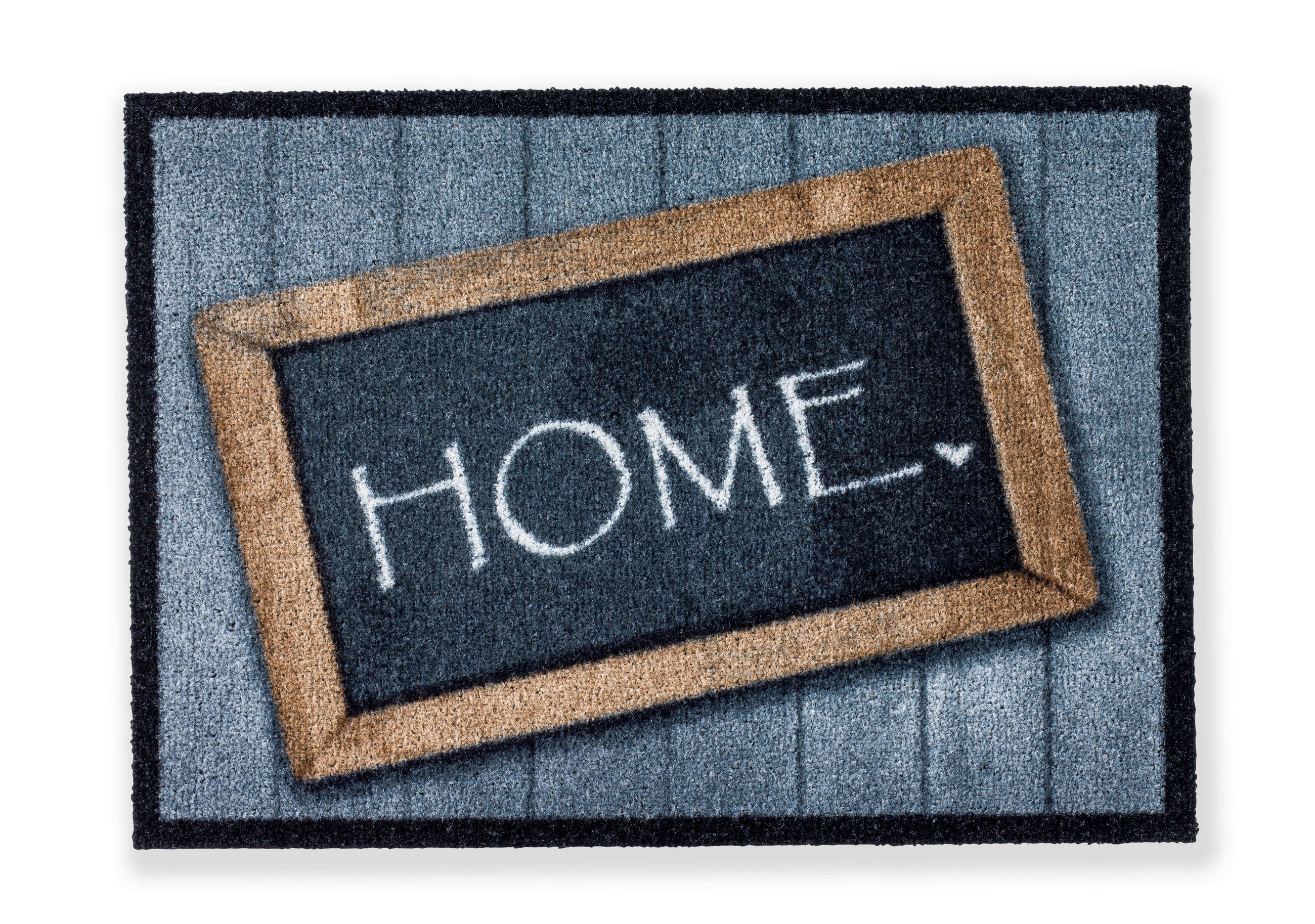 FUßMATTE 50/70 cm Deco Brush  - Schwarz/Braun, Basics, Textil (50/70cm) - Schöner Wohnen
