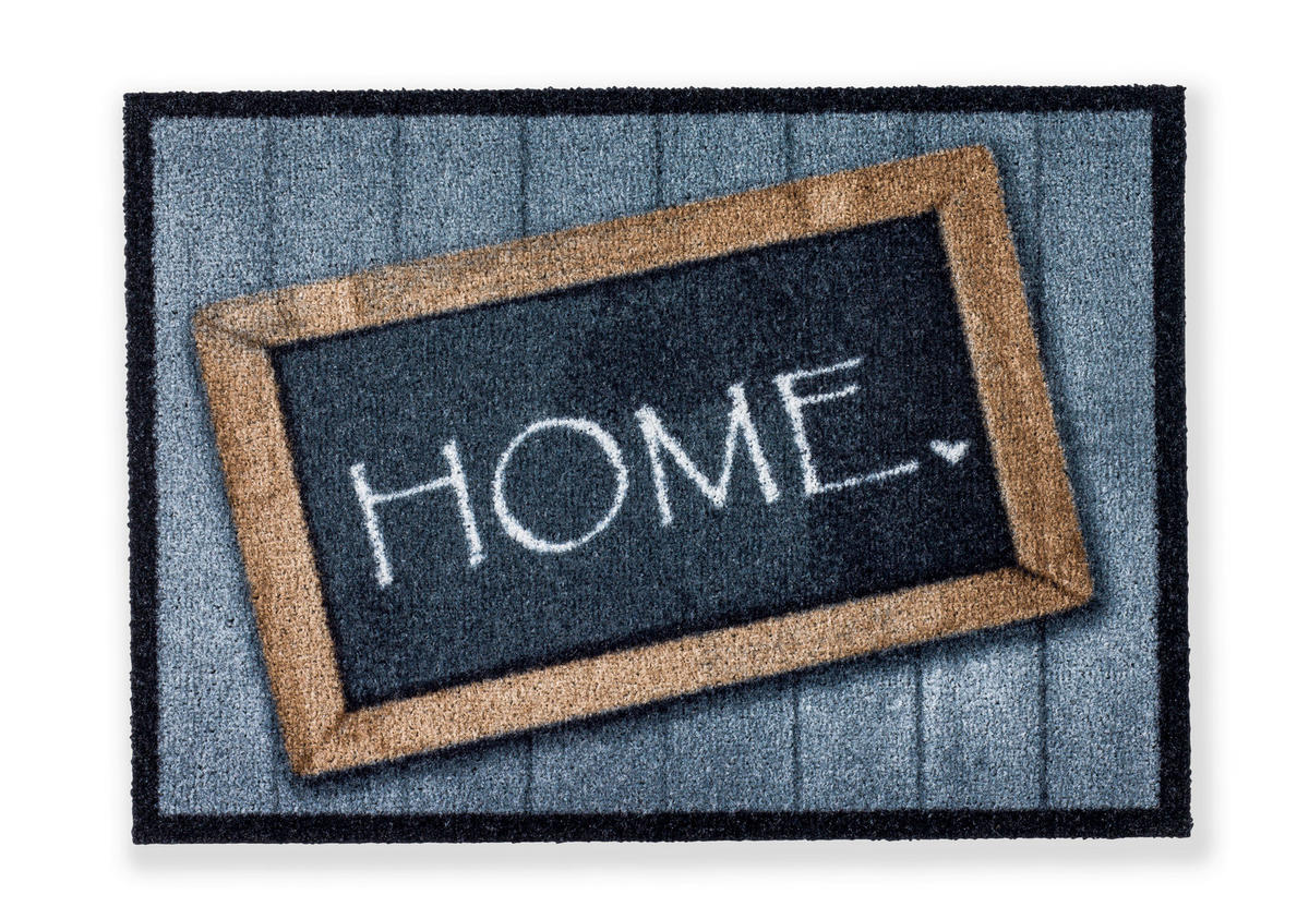 FUßMATTE 50/70 cm Deco Brush  - Schwarz/Braun, Basics, Textil (50/70cm) - Schöner Wohnen