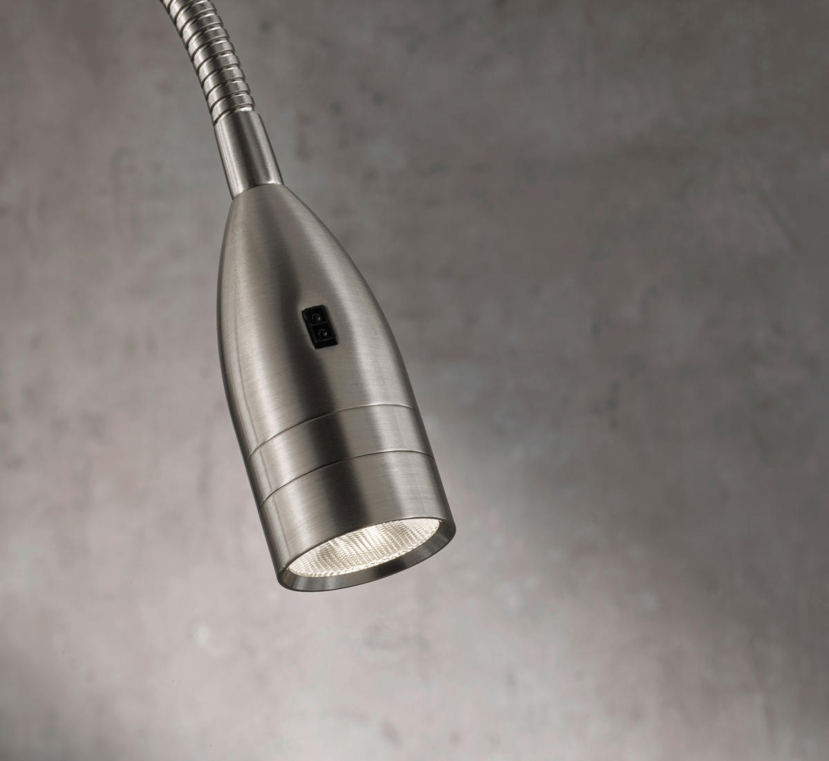 LED-KLÄMLAMPA - nickelfärgad, Klassisk, metall (4/60cm) - Fischer & Honsel