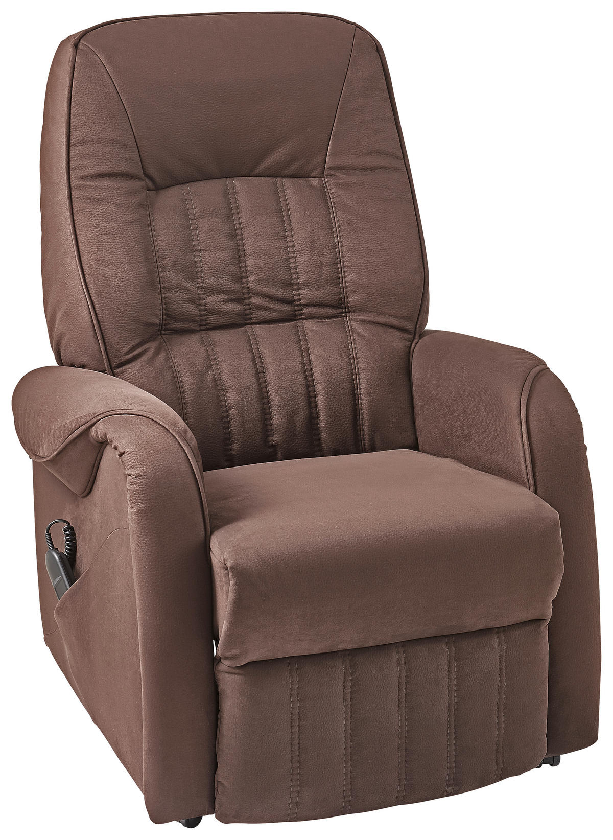 FERNSEHSESSEL Flachgewebe Dunkelbraun  - Dunkelbraun/Schwarz, Design, Textil (78/107/93cm) - Himolla