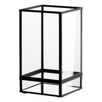 WINDLICHT Klar, Schwarz  - Klar/Schwarz, Basics, Glas/Metall (10/10/17,5cm) - Ritzenhoff Breker