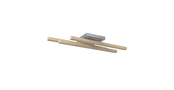 LED-DECKENLEUCHTE 100/25/12,5 cm   - Eichefarben, LIFESTYLE, Holz/Kunststoff (100/25/12,5cm) - Novel