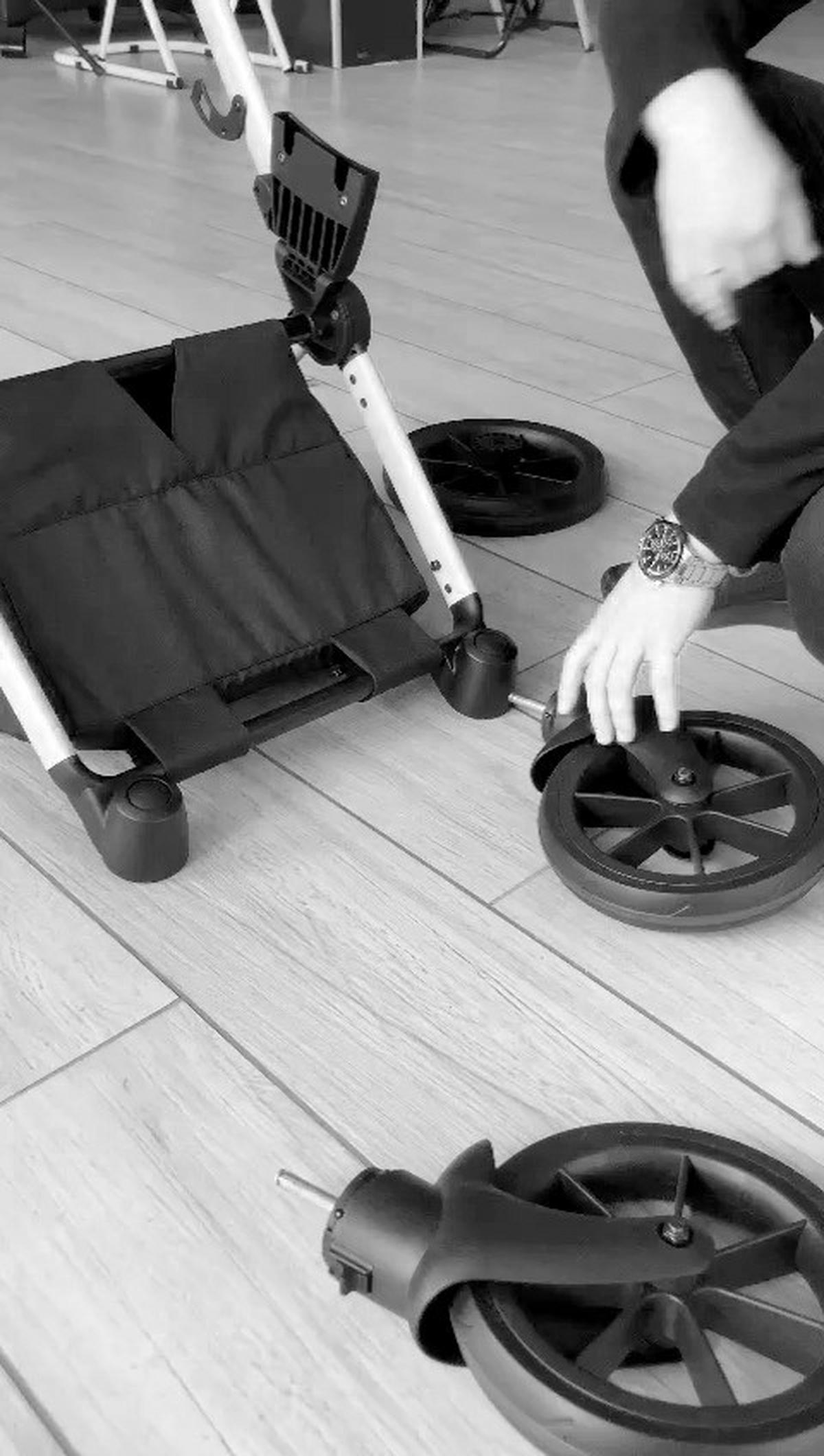 KINDERWAGENSET Beauty Plus Vegie  - Beige/Naturfarben, Trend, Textil/Metall (111/60/108cm) - Jimmylee