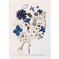 KARTE  - Blau, Basics, Papier (17.9/12.3/0.1cm) - Räder