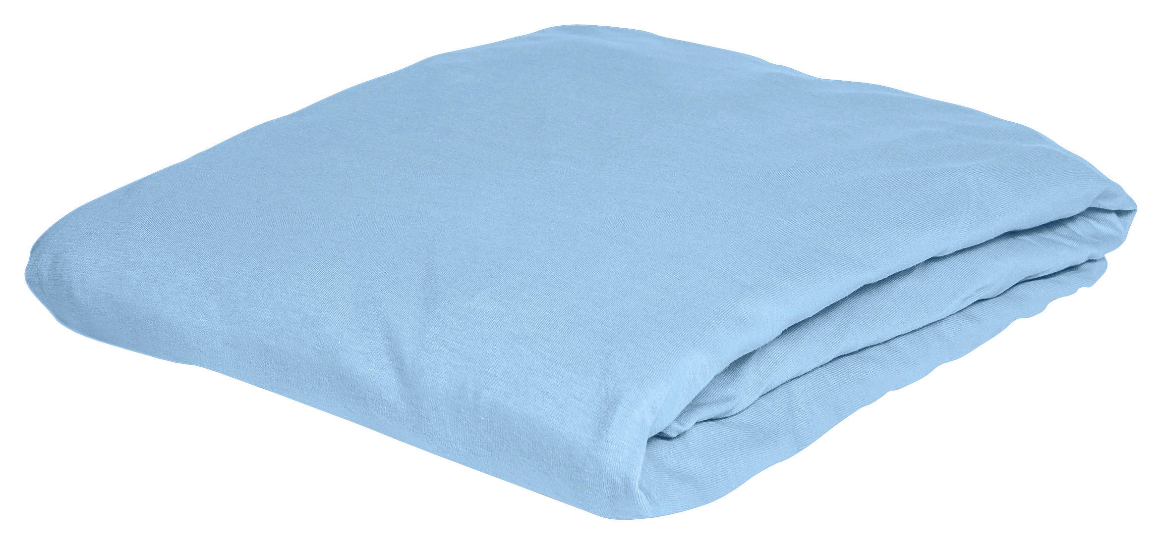 SPANNBETTTUCH Jersey 150/200 cm  - Hellblau, KONVENTIONELL, Textil (150/200cm) - Irisette