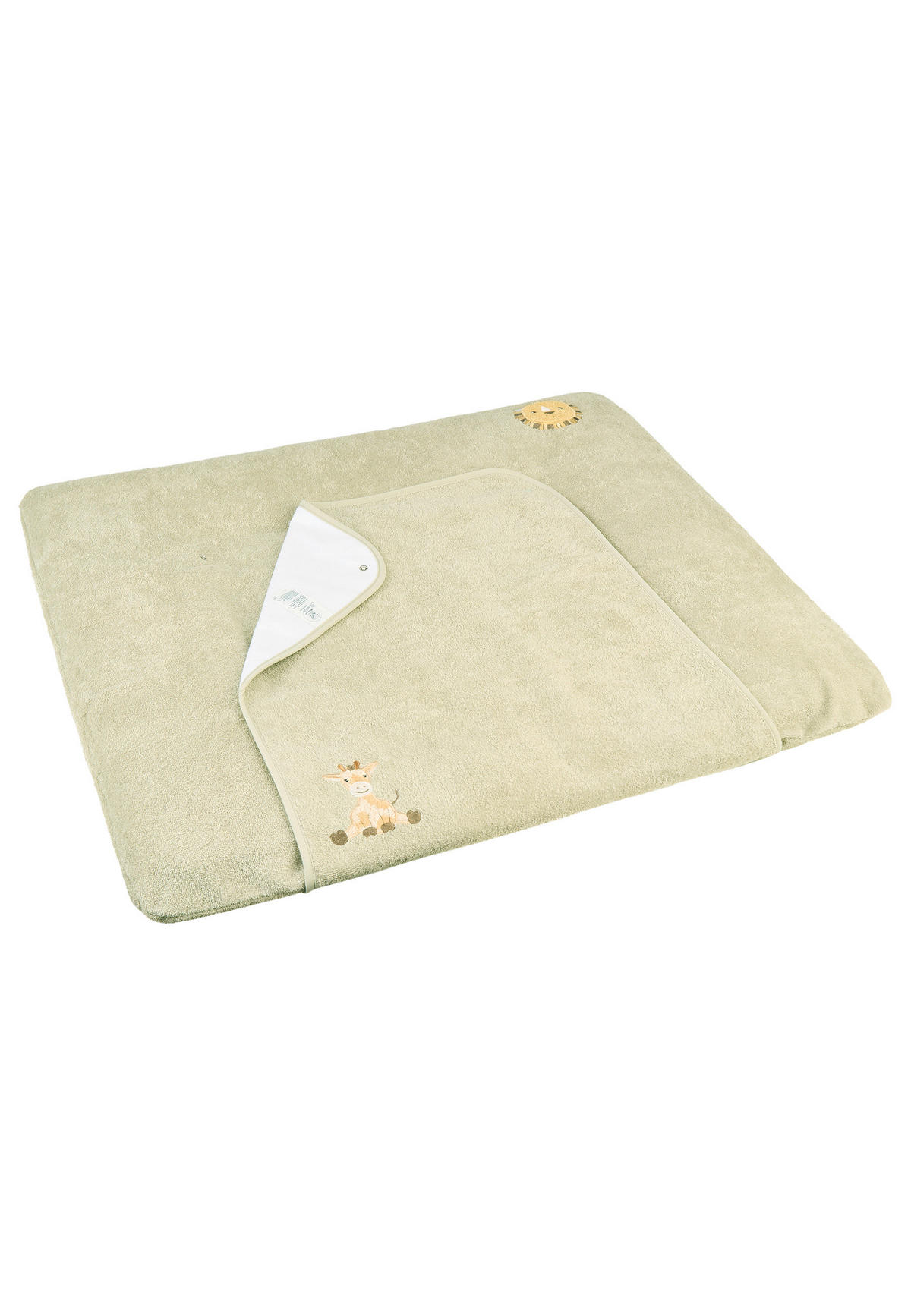 WICKELAUFLAGENBEZUG Safari 80/90/0,5 cm  - Mintgrau, Basics, Textil (80/90/0,5cm) - Sterntaler