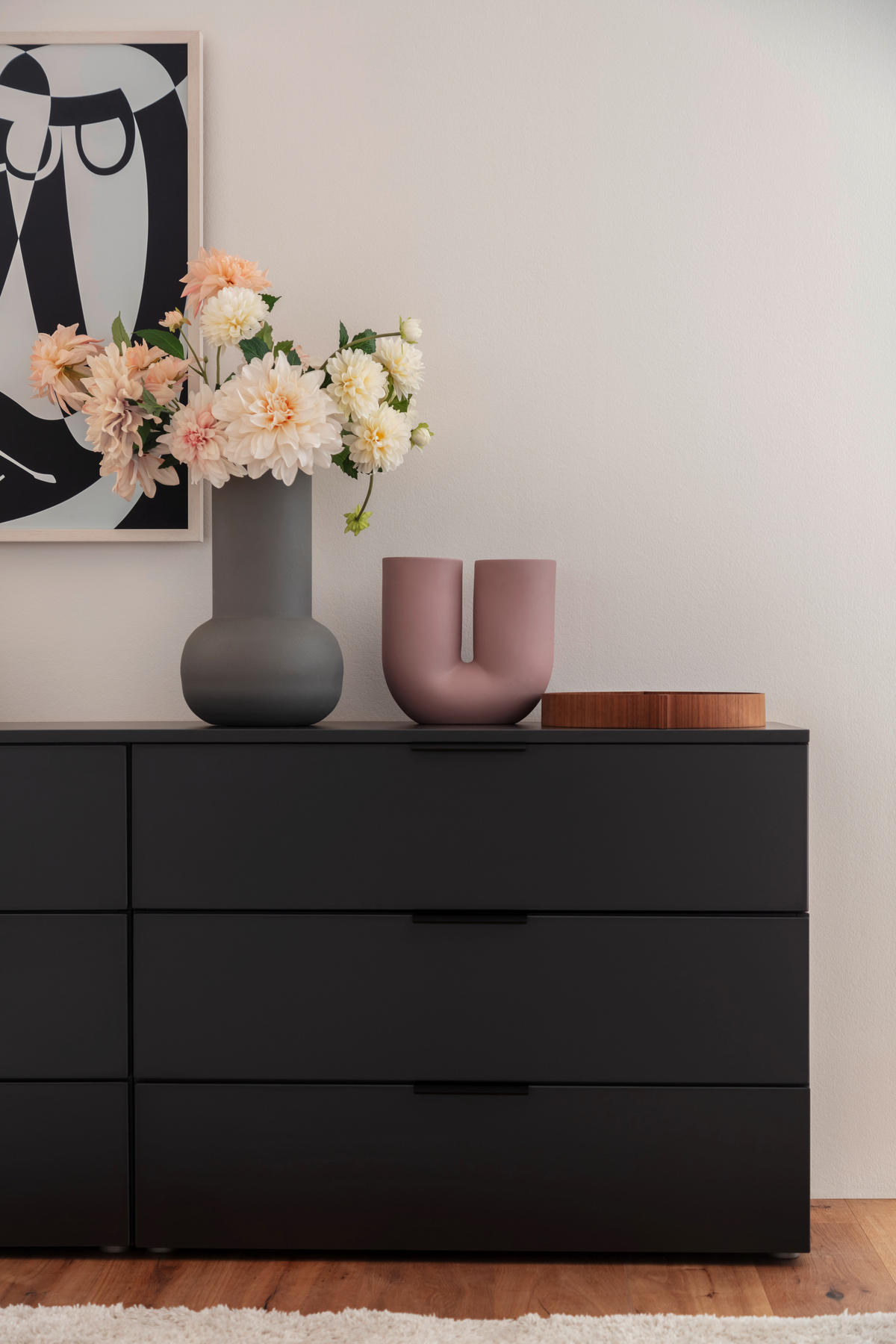 SIDEBOARD Anthrazit  200/77/45 cm  - Anthrazit/Schwarz, Design, Holzwerkstoff/Kunststoff (200/77/45cm) - Moderano
