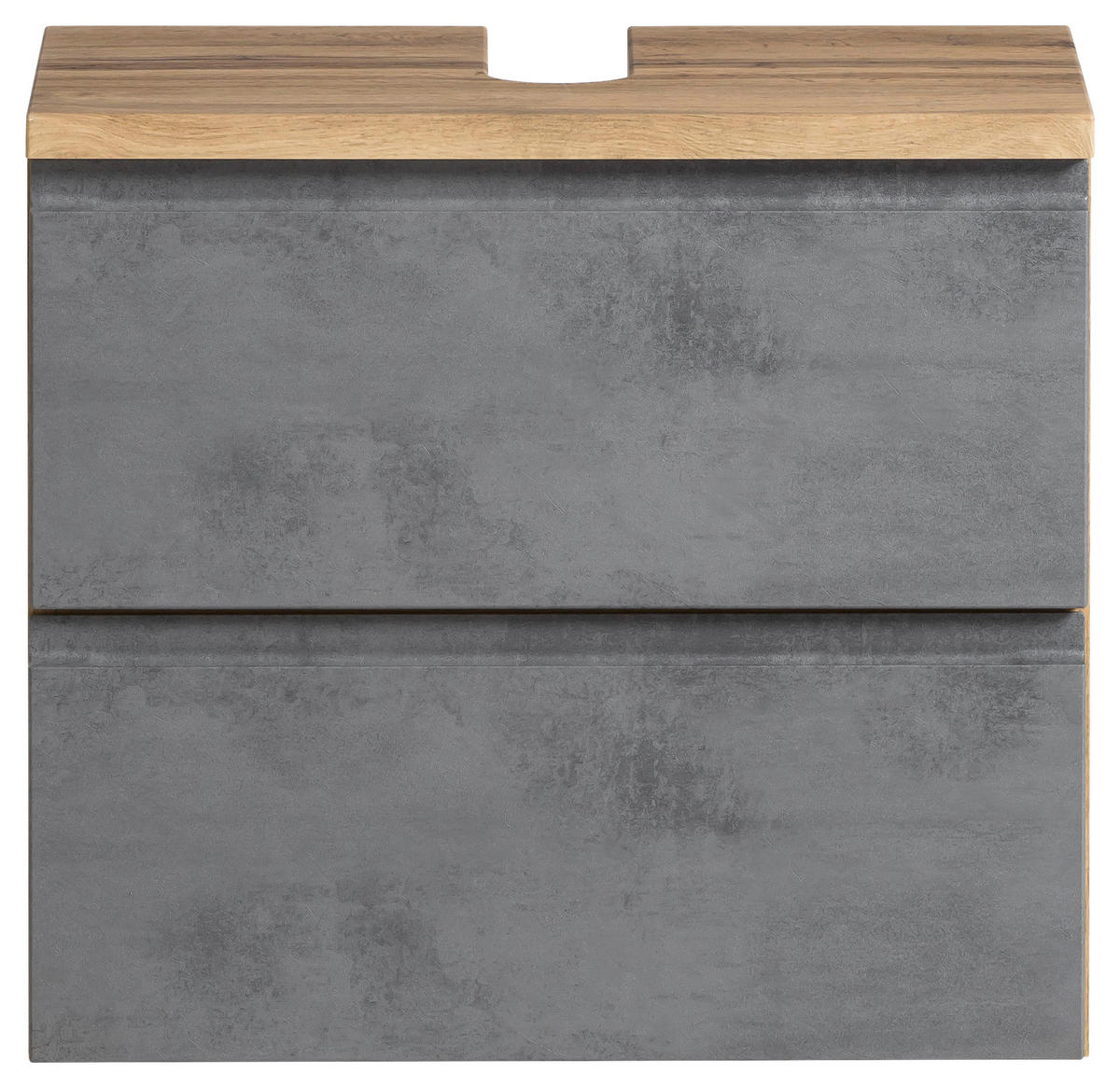 WASCHBECKENUNTERSCHRANK 60/56/35 cm  - Eiche Wotan/Hellgrau, Modern, Holzwerkstoff (60/56/35cm) - Held