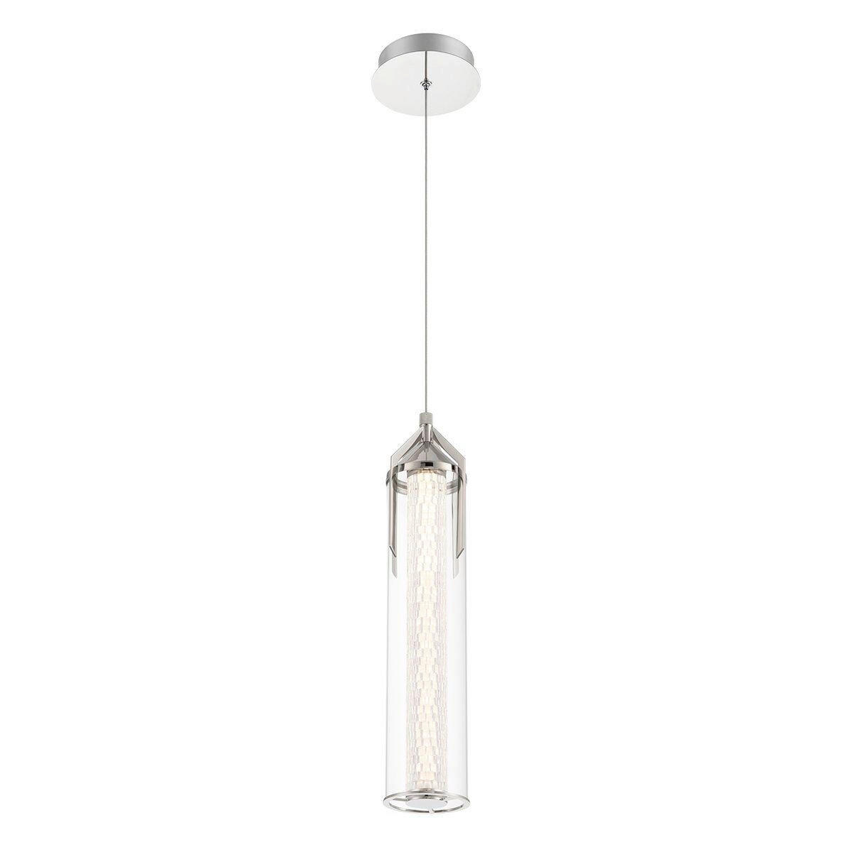 LED-HÄNGELEUCHTE    - Chromfarben, Basics, Glas/Metall (50,5/15/60cm) - Elstead Lighting