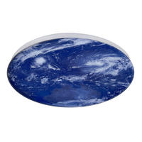 LED-DECKENLEUCHTE Tierra  8/33/33 cm  - Blau, Design, Kunststoff (8/33/33cm)