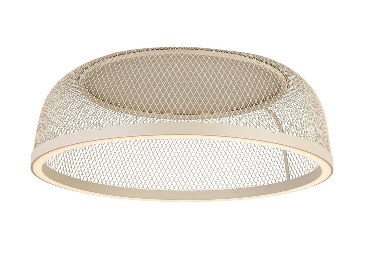 LED-DECKENLEUCHTE 50 W  60,5/23,5 cm    - Sandfarben, Design, Kunststoff/Metall (60,5/23,5cm) - Novel