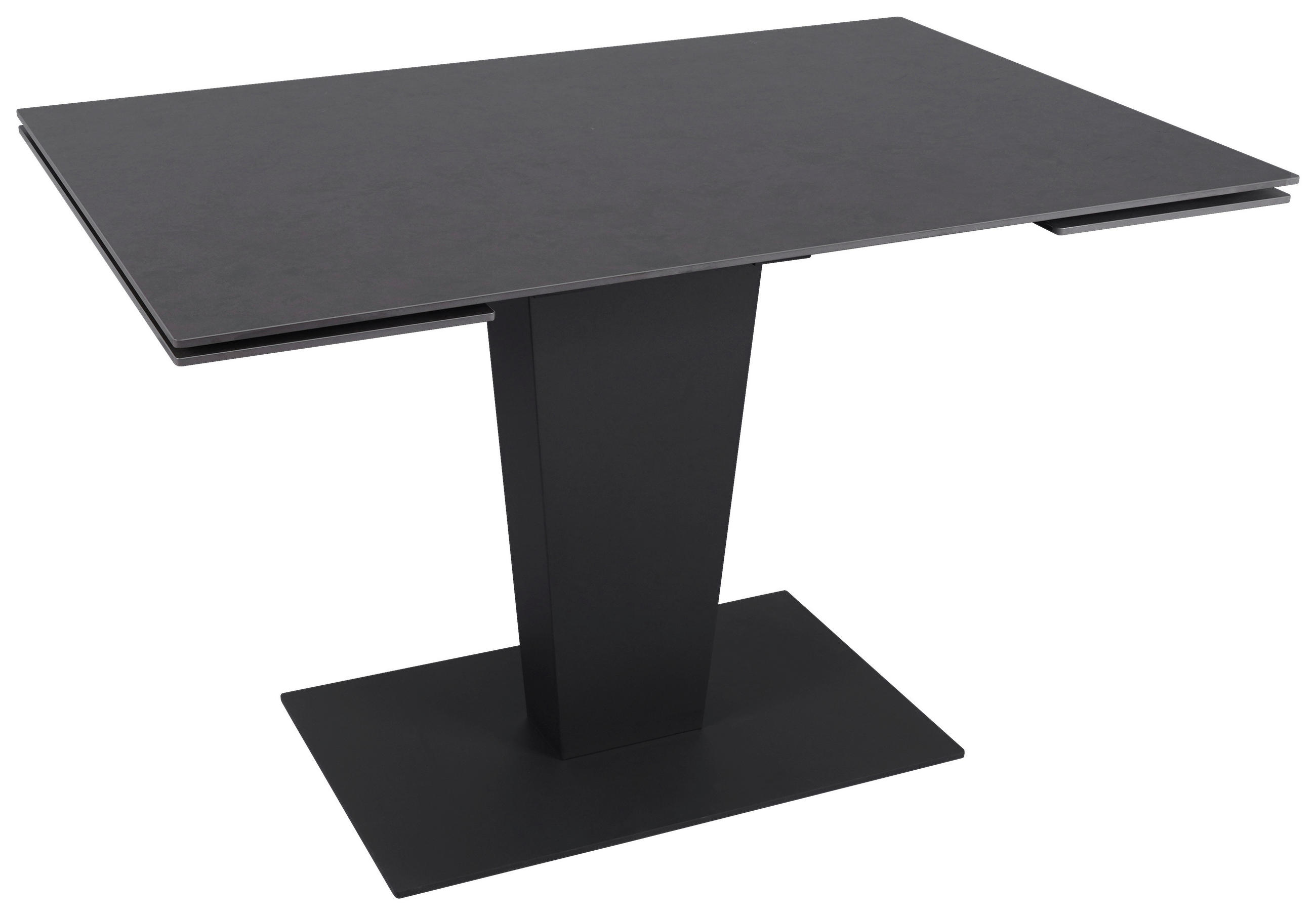 Novel Esstisch Anthrazit, Schwarz 80x76x120-179 cm