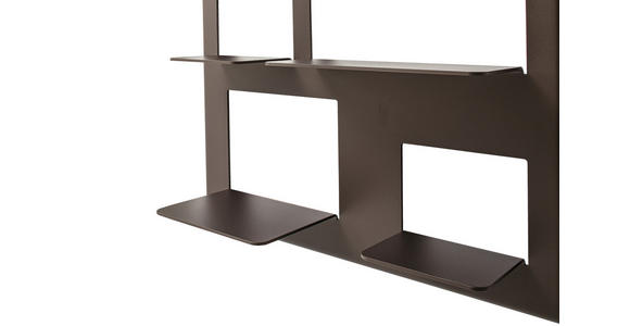 WANDREGAL  72/55/26,5 cm  - Bronzefarben, Design, Metall (72/55/26,5cm) - Novel