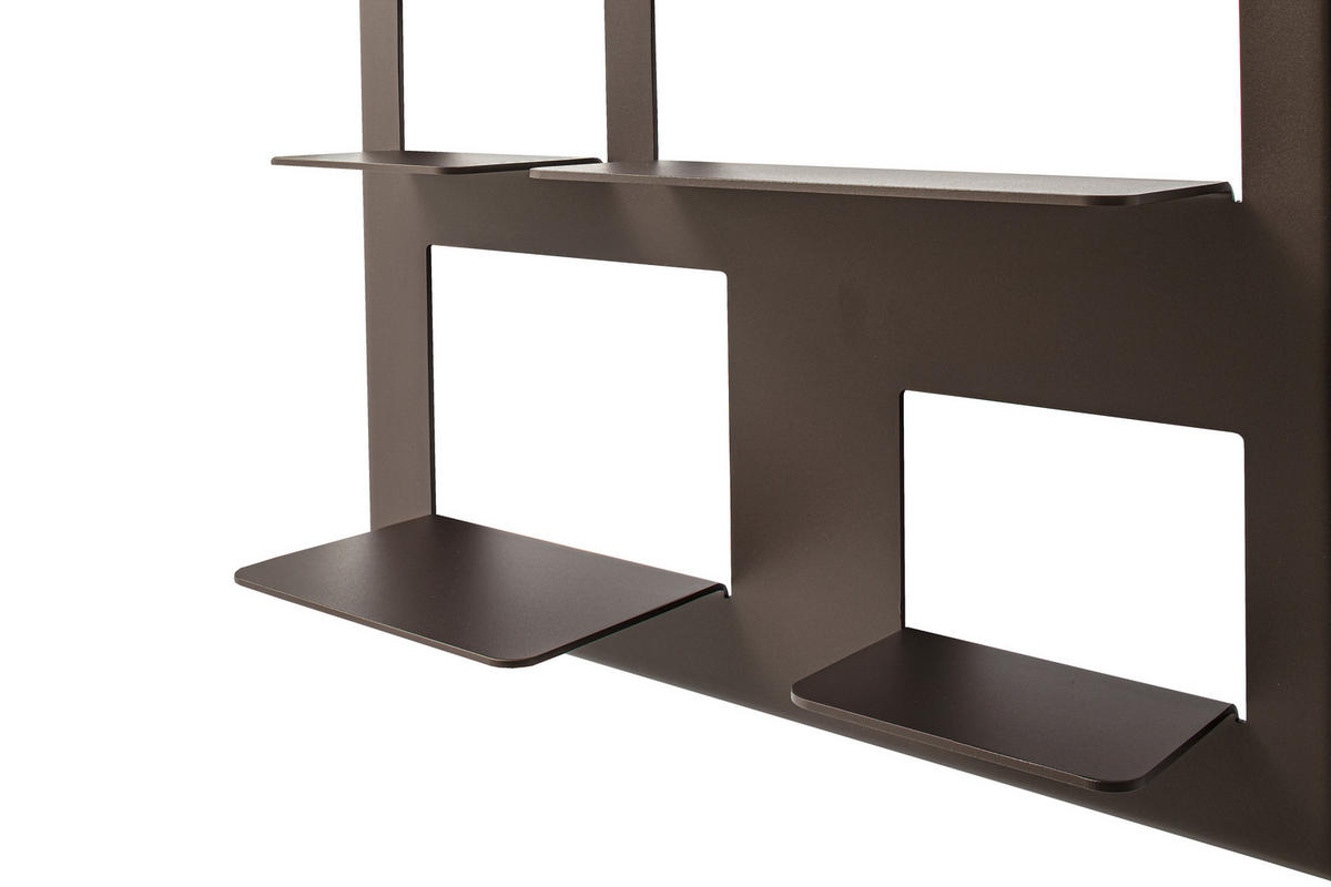 WANDREGAL  72/55/26,5 cm  - Bronzefarben, Design, Metall (72/55/26,5cm) - Novel